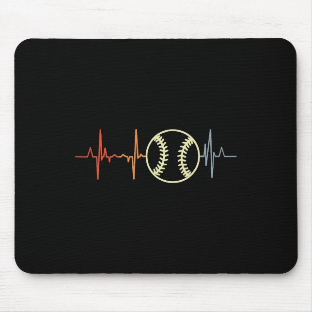 Tapis De Souris J'aime Softll Rétro Softller Ecg  (Devant)