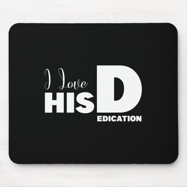 Tapis De Souris J'Aime Son P J'Aime Son D Dedication Couples Match (Devant)