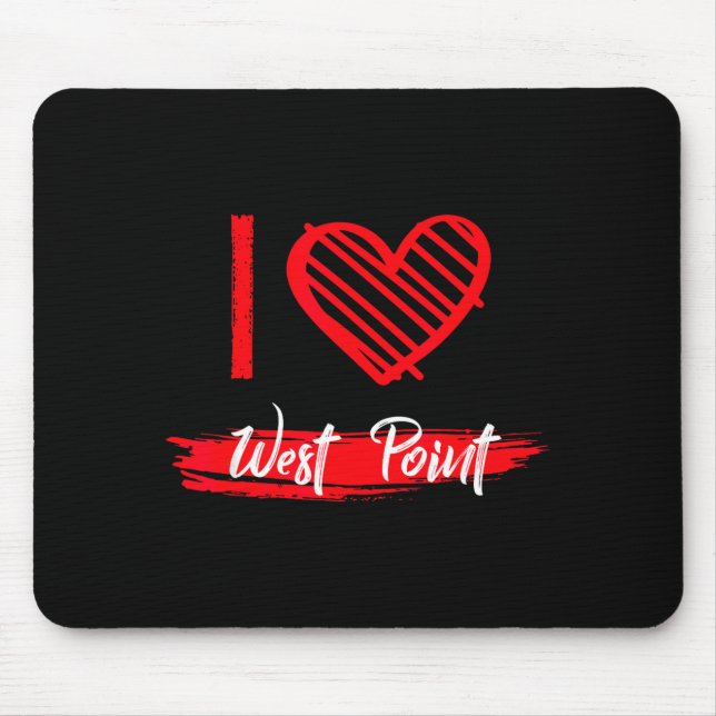 Tapis De Souris J'aime West Int J'adore West Int  (Devant)