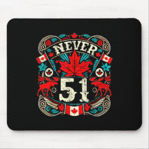 Tapis De Souris Jamais 51 Canada Feuille d'érable Vintage Cana en