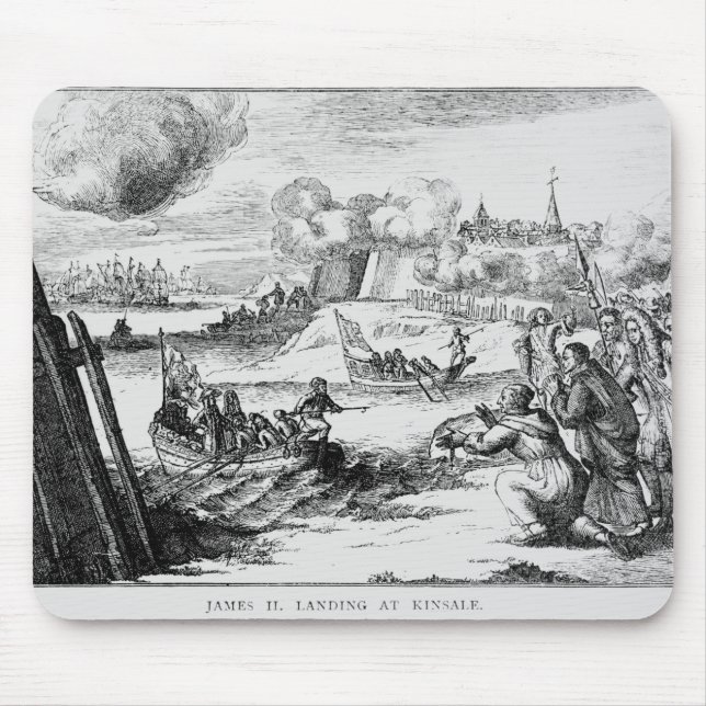 Tapis De Souris James II débarquant chez Kinsale, le 12 mars 1689 (Devant)