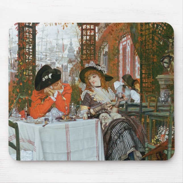 Tapis De Souris James Jacques Joseph Tissot | un déjeuner (Devant)