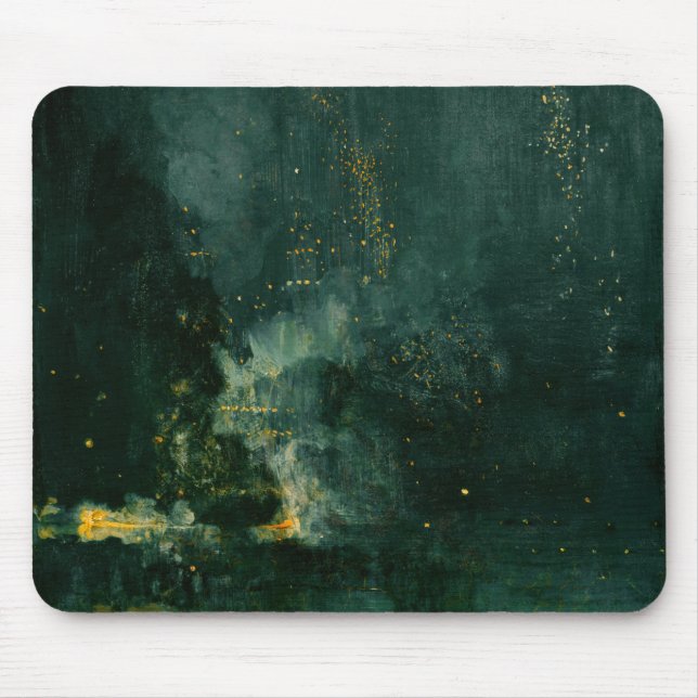 Tapis De Souris James Whistler - Nocturne en noir et or (Devant)