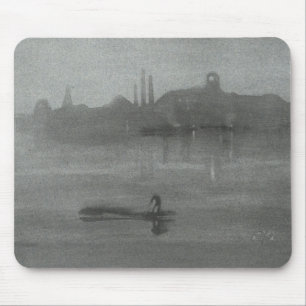 Tapis De Souris James Whistler - Nocturne : La Tamise à Battersea