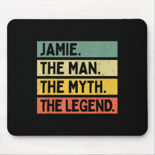 Tapis De Souris Jamie L'Homme Le Mythe La Légende Drôle Personaliz