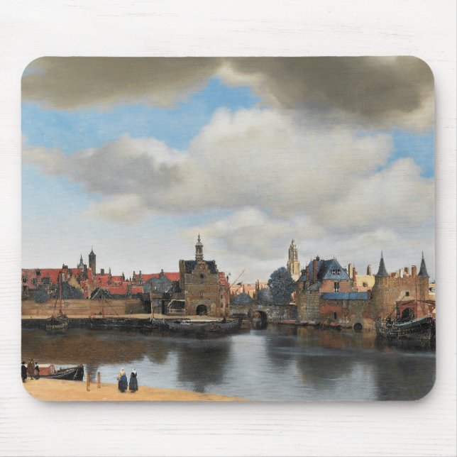 Tapis De Souris Janv. Vermeer - vue sur Delft (Devant)