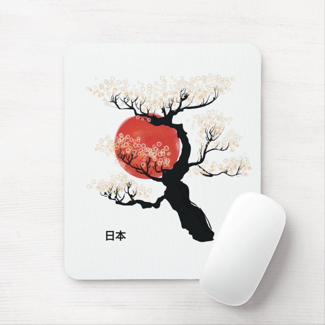 Tapis De Souris Japon Bonsai (Avec souris)