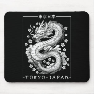 Tapis De Souris Japon Dragon Tokyo Japon 80s Asiatique Mythique An