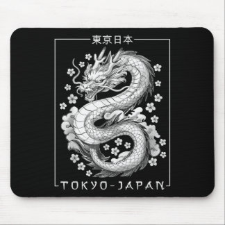 Tapis De Souris Japon Dragon Tokyo Japon 80s Asiatique Mythique An