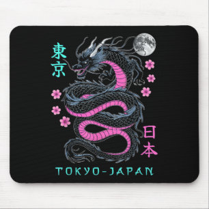 Tapis De Souris Japon Dragon Tokyo Japon 80s Asiatique Mythique An