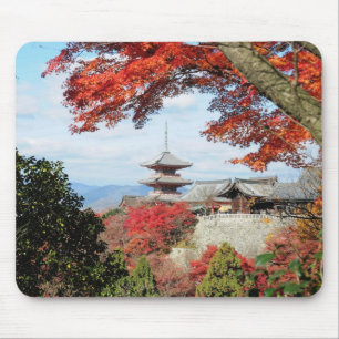 Tapis De Souris Japon, Kyoto. Temple Kiyomizu en couleur d'automne