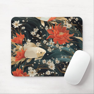 Tapis De Souris Japonais Koi Poisson Motif