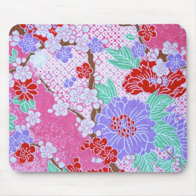Tapis De Souris Japonais Sakura Motif Mousepad (Devant)
