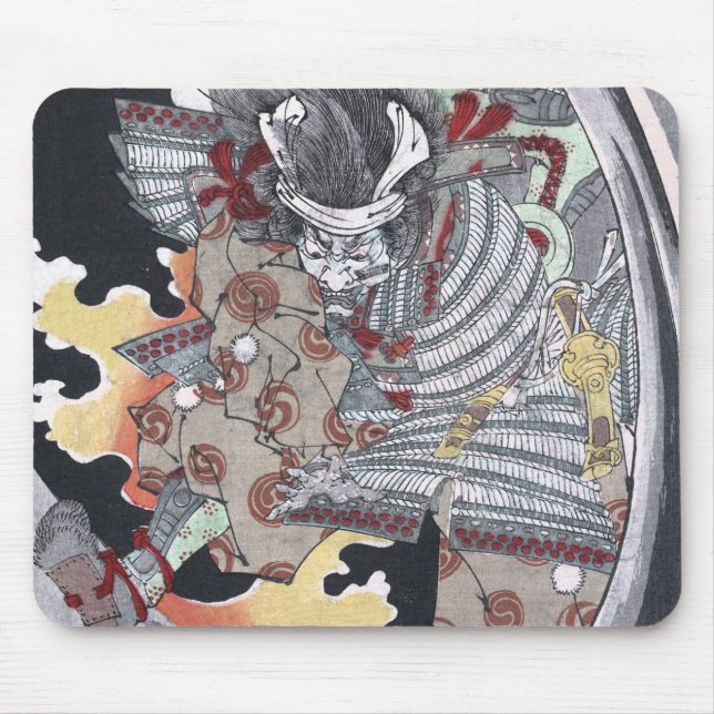 Tapis De Souris Japonais Ukiyo-e Yokai Ghost par Yoshitoshi (Devant)