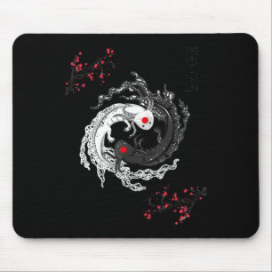 Tapis De Souris Japonais Yin Yang Axolotls Anime Graphique Axolo