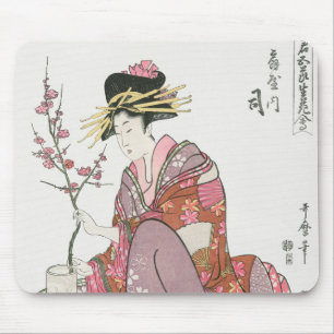 Tapis De Souris Japonaise vintage Peinture art bois prin