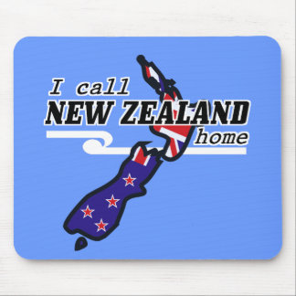 Tapis de souris J'appelle la Nouvelle-Zélande chez