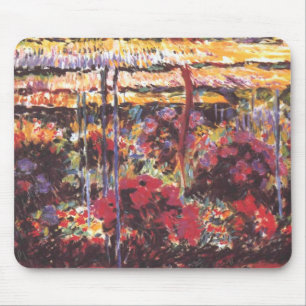 Tapis De Souris Jardin à Giverny - Claude Monet - c1900