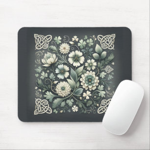 Tapis De Souris Jardin à nœuds de trèfle chuchoté