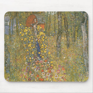 Tapis De Souris Jardin agricole avec Crucifix (par Gustav Klimt)