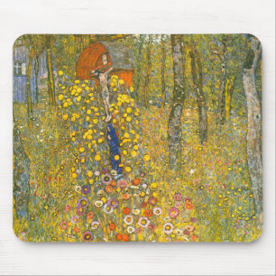 Tapis De Souris Jardin agricole Gustav Klimt avec Crucifix