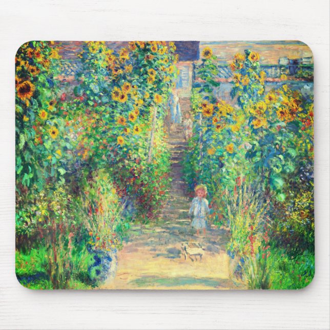 Tapis De Souris Jardin aux fleurs de Monet (Devant)