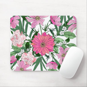 Tapis De Souris jardin bohème chic motif floral