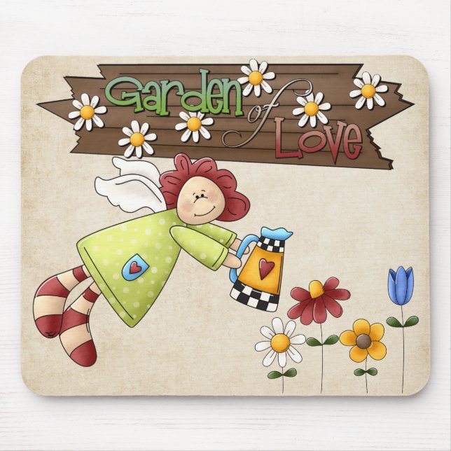 Tapis De Souris Jardin d'amour Mousepad (Devant)