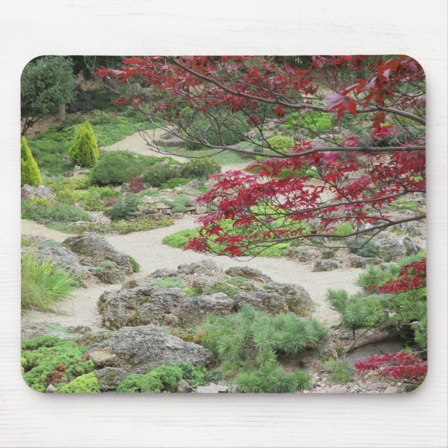 Tapis De Souris Jardin d'automne Mousepad (Devant)
