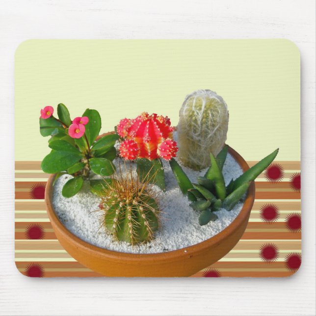 Tapis De Souris Jardin de cactus #1 Mousepad (Devant)
