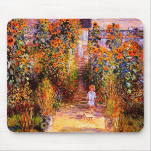 Tapis De Souris Jardin de Claude Monet-Monet chez Vétheuil