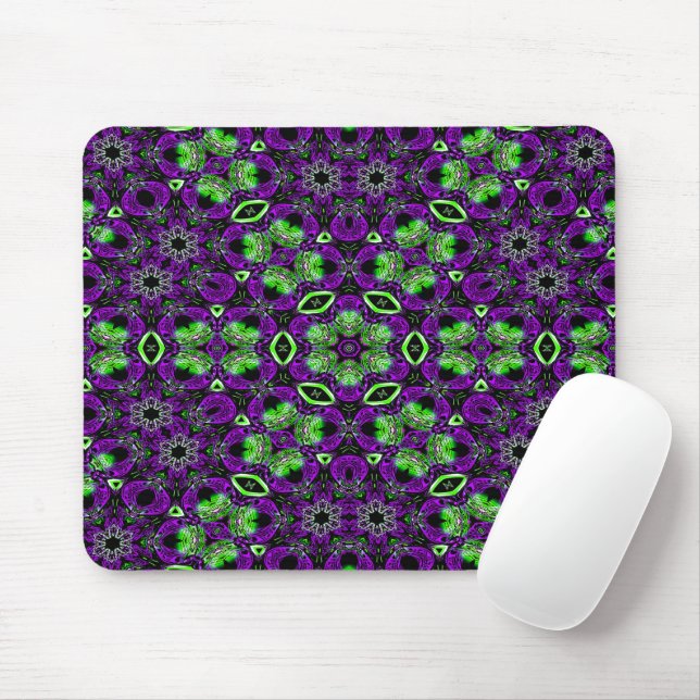 Tapis De Souris Jardin de fleurs et de papillons.... (Avec souris)