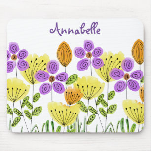 Tapis De Souris Jardin de fleurs moderne été personnalisé