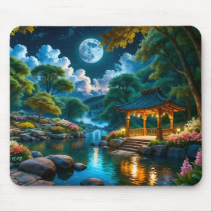 Tapis De Souris Jardin de la souris de nuit calme (2)