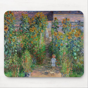 Tapis De Souris Jardin de Monet Vetheuil Impressionim Peinture de
