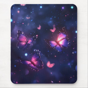 Tapis De Souris Jardin de papillons nocturnes célestes