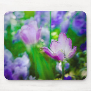 Tapis De Souris Jardin de tulipes, Giverny, France