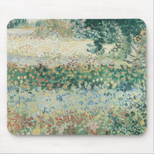 Tapis De Souris Jardin de Vincent van Gogh en fleur, Arles, 1888