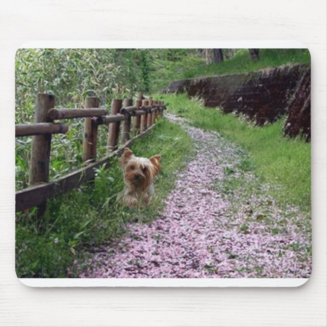 Tapis De Souris Jardin de Yorkshire Terrier Mousepad (Devant)