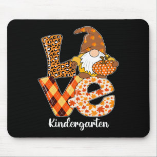 Tapis De Souris Jardin D'Enfants Amour Automne Gnome Automne Pour