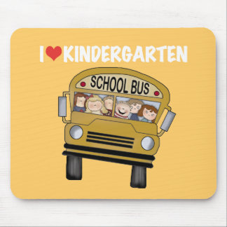 Tapis De Souris Jardin d'enfants d'amour d'autobus scolaire