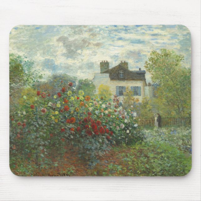 Tapis De Souris Jardin des artistes de Monet dans Peinture d'Argen (Devant)