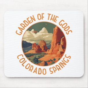 Tapis De Souris Jardin des Dieux Colorado Springs en détresse Cir