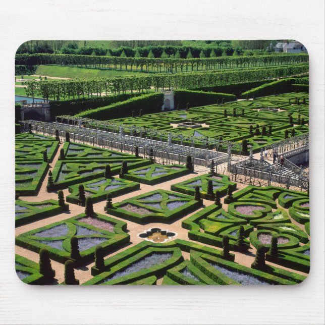 Tapis De Souris Jardin du château de Villandry, Indre-et-Loire, (Devant)