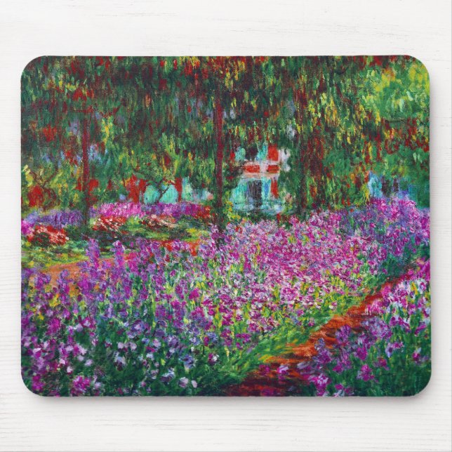 Tapis De Souris Jardin du Monet à Giverny Art Mousepad (Devant)
