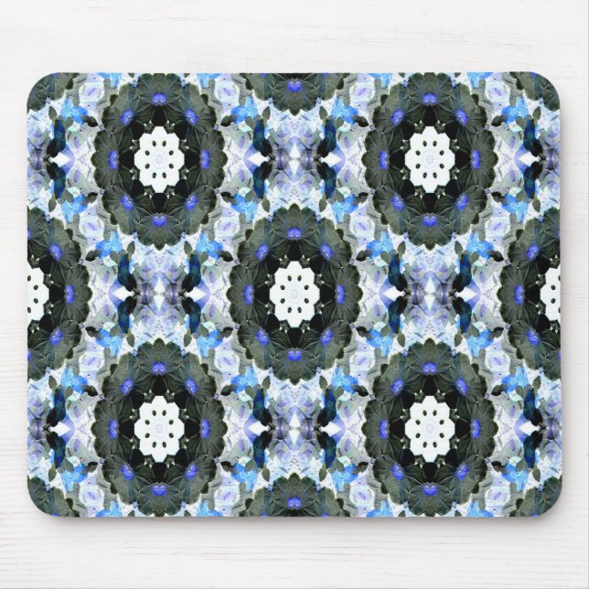 Tapis De Souris Jardin en dentelle bleue.... (Devant)