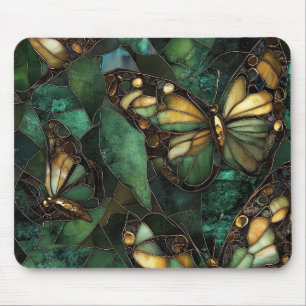 Tapis De Souris Jardin en verre tendu Rêves papillon