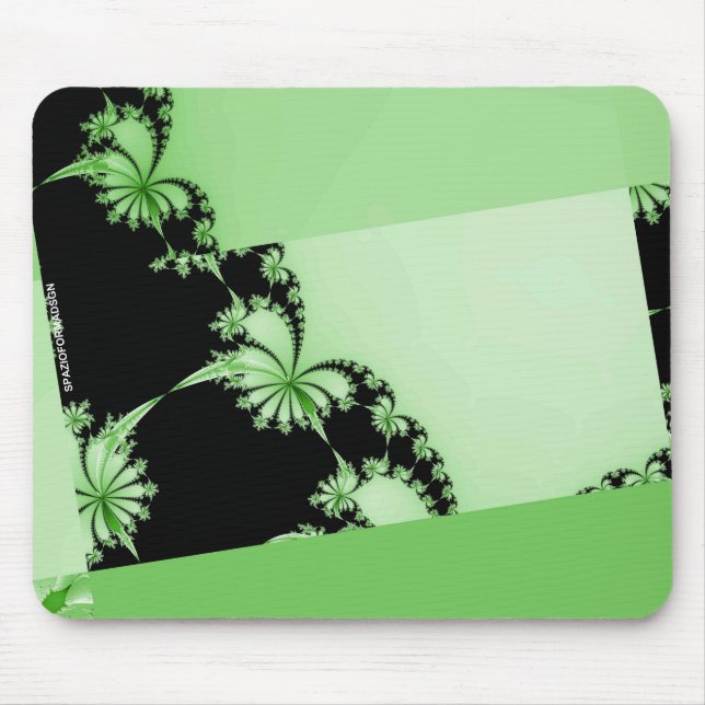 Tapis De Souris Jardin fractal lime (Devant)