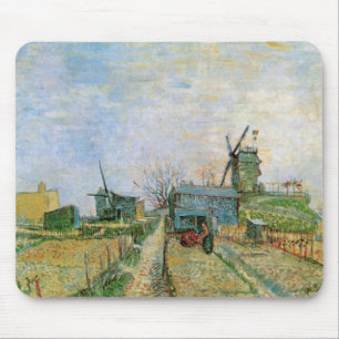 Tapis De Souris Jardin potager de Montmartre par Vincent van Gogh