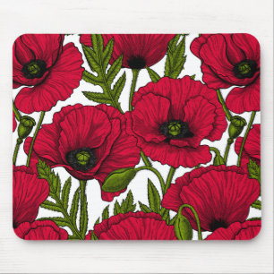 Tapis De Souris Jardin Red Poppy 2
